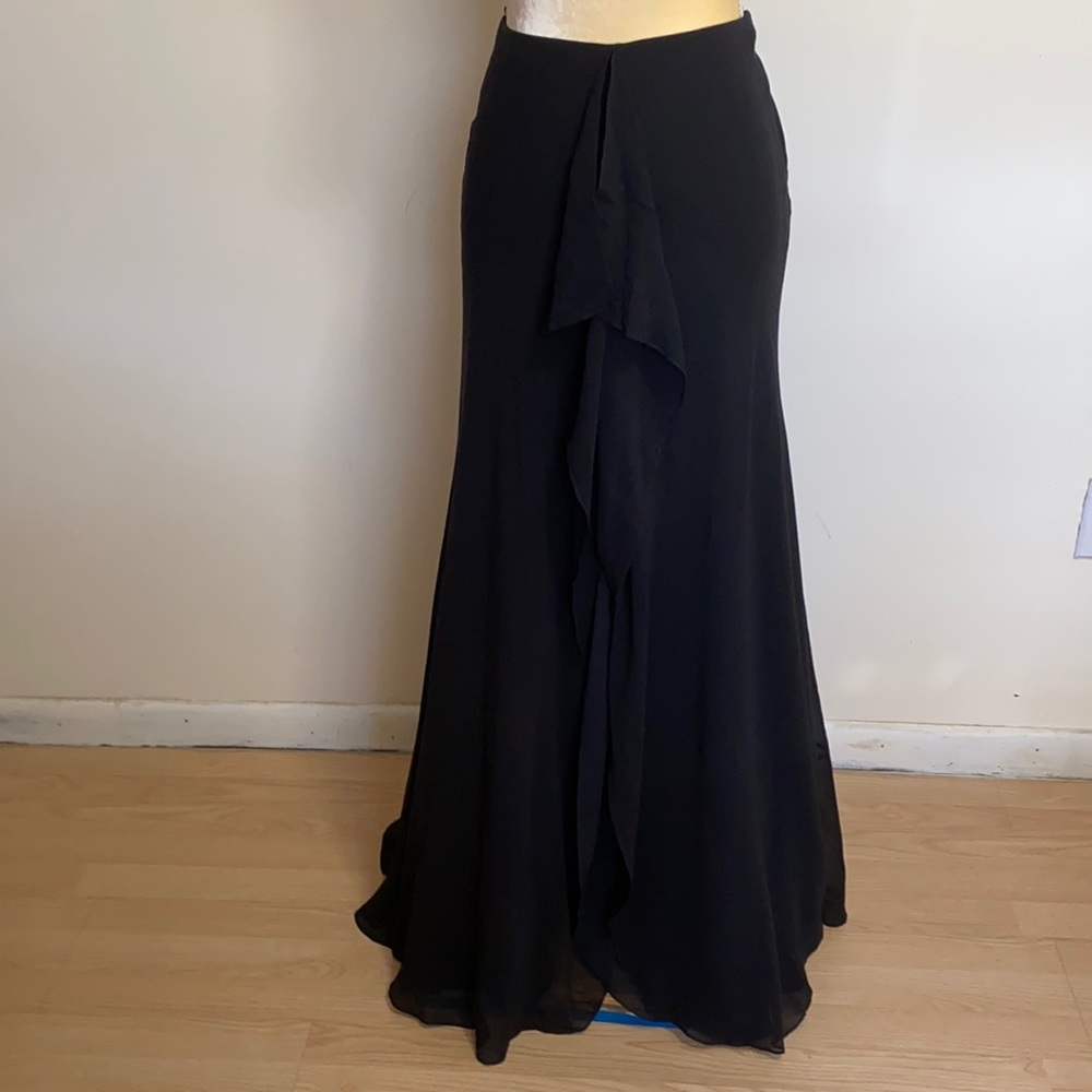 Chetta B Flowing Silk Maxi Skirt